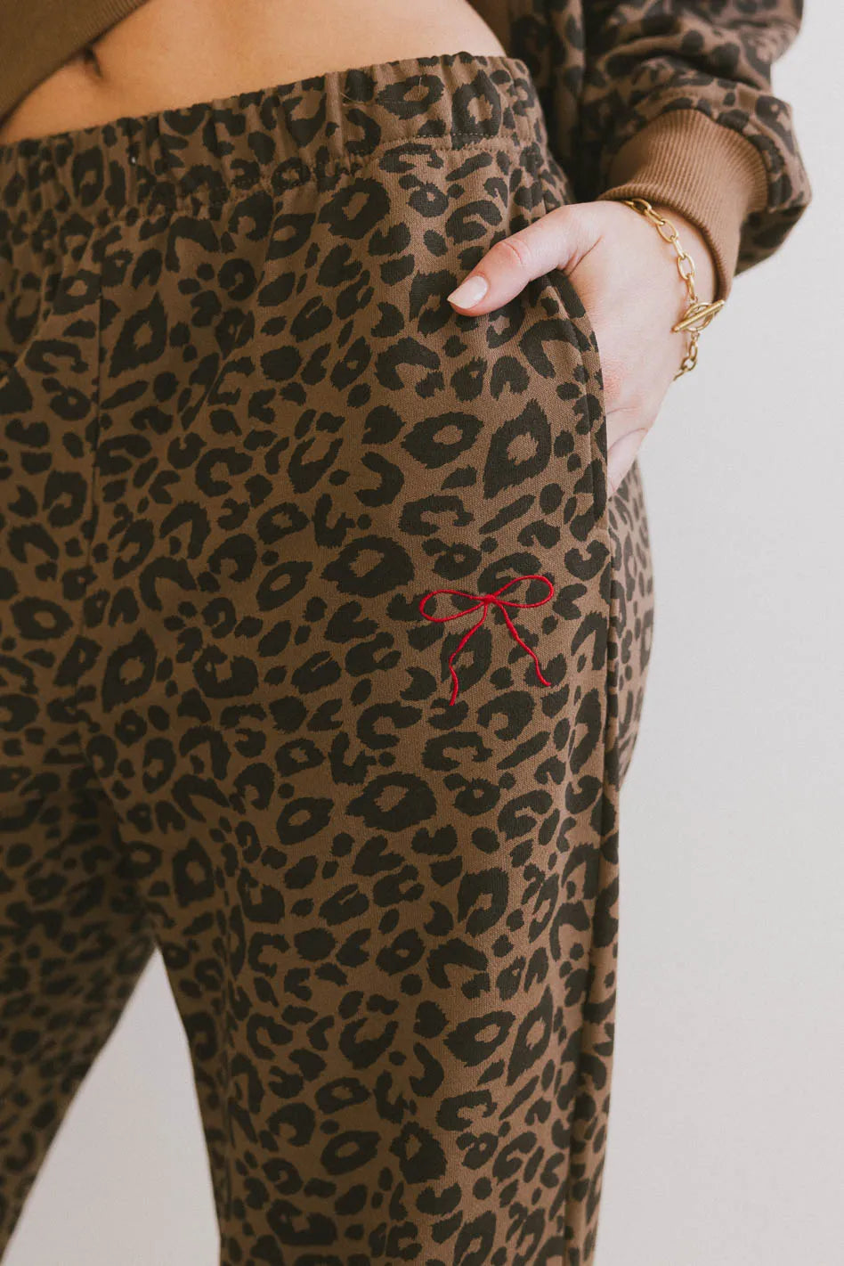 Tessa Leopard Sweatpants