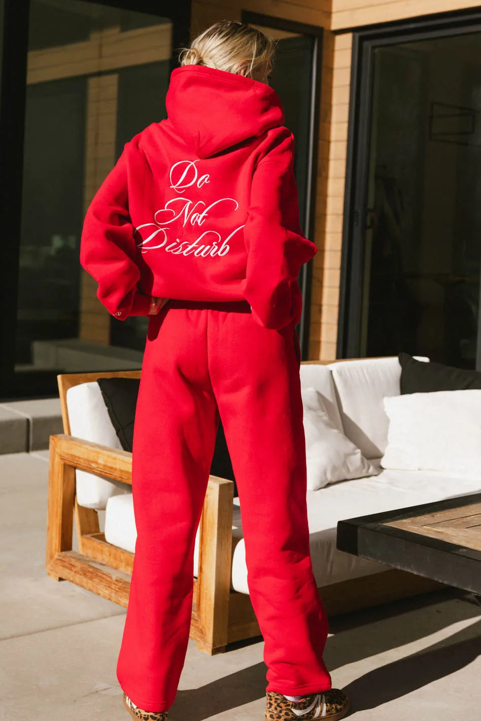 Do Not Disturb Sweatshirt in Red