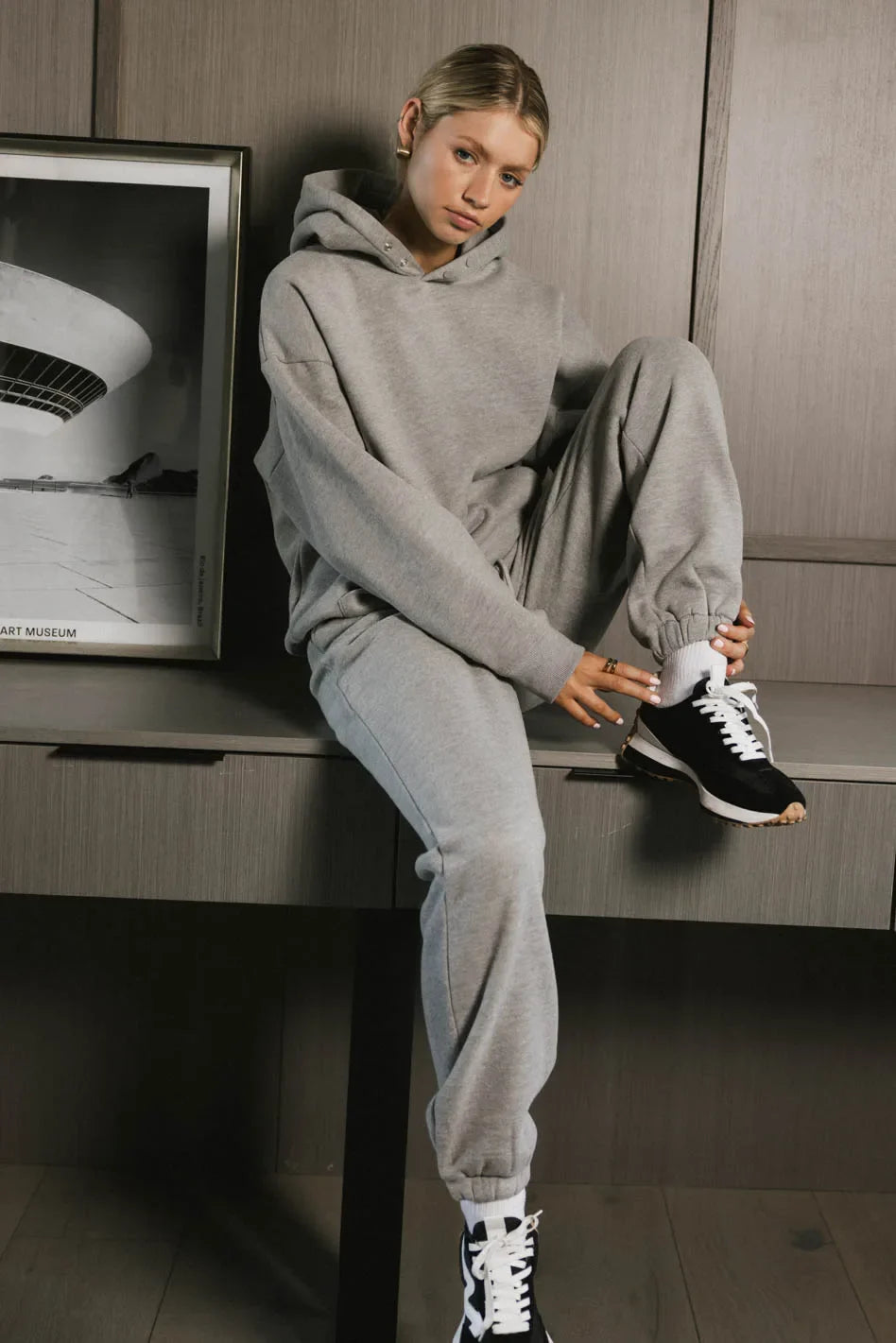 Out of Office Sweatpants in Heather Grey