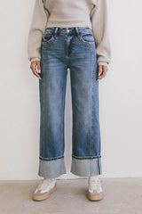 Fenna Cuffed Wide Leg Jeans