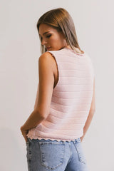 Annie Knit Vest in Blush