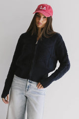 Sheena Quilted Jacket in Navy - FINAL SALE