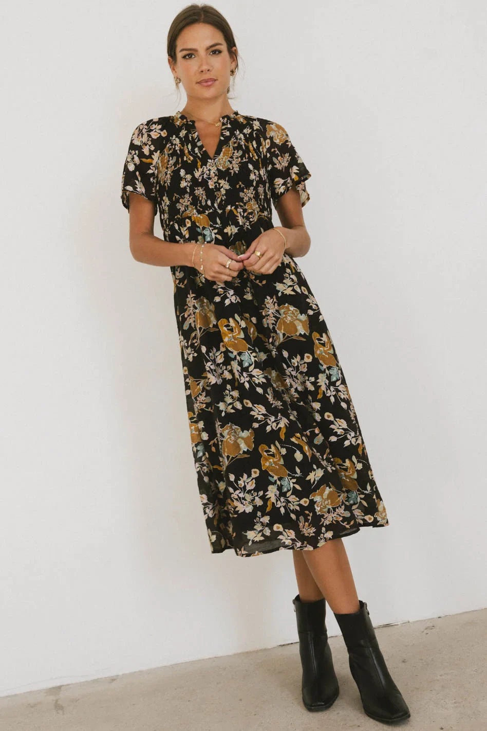 Kaitlyn Floral Midi Dress