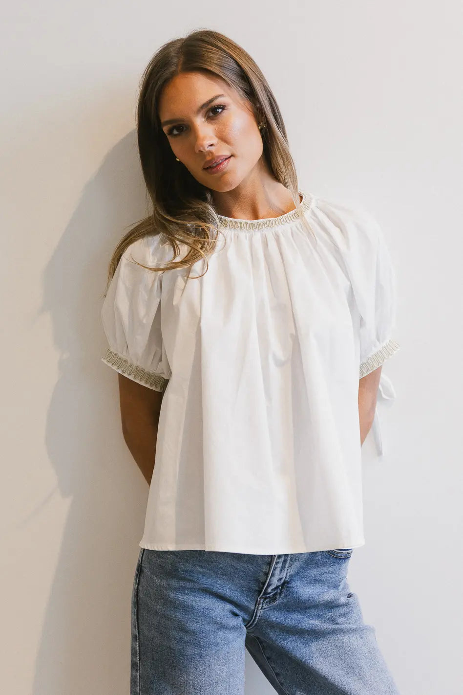 Vicki Blouse in Ivory