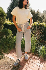 Citrus Embroidered Tee in Yellow