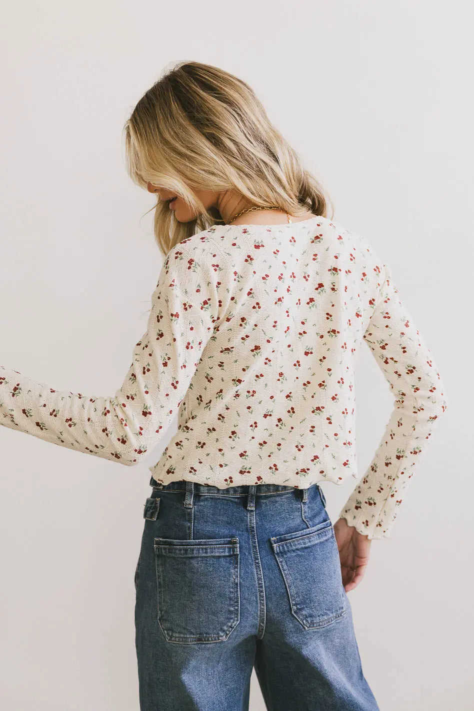 Karrie Floral Knit Cardigan