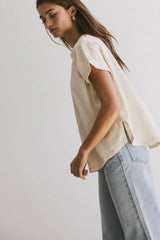 Indy Contrast Top in Cream