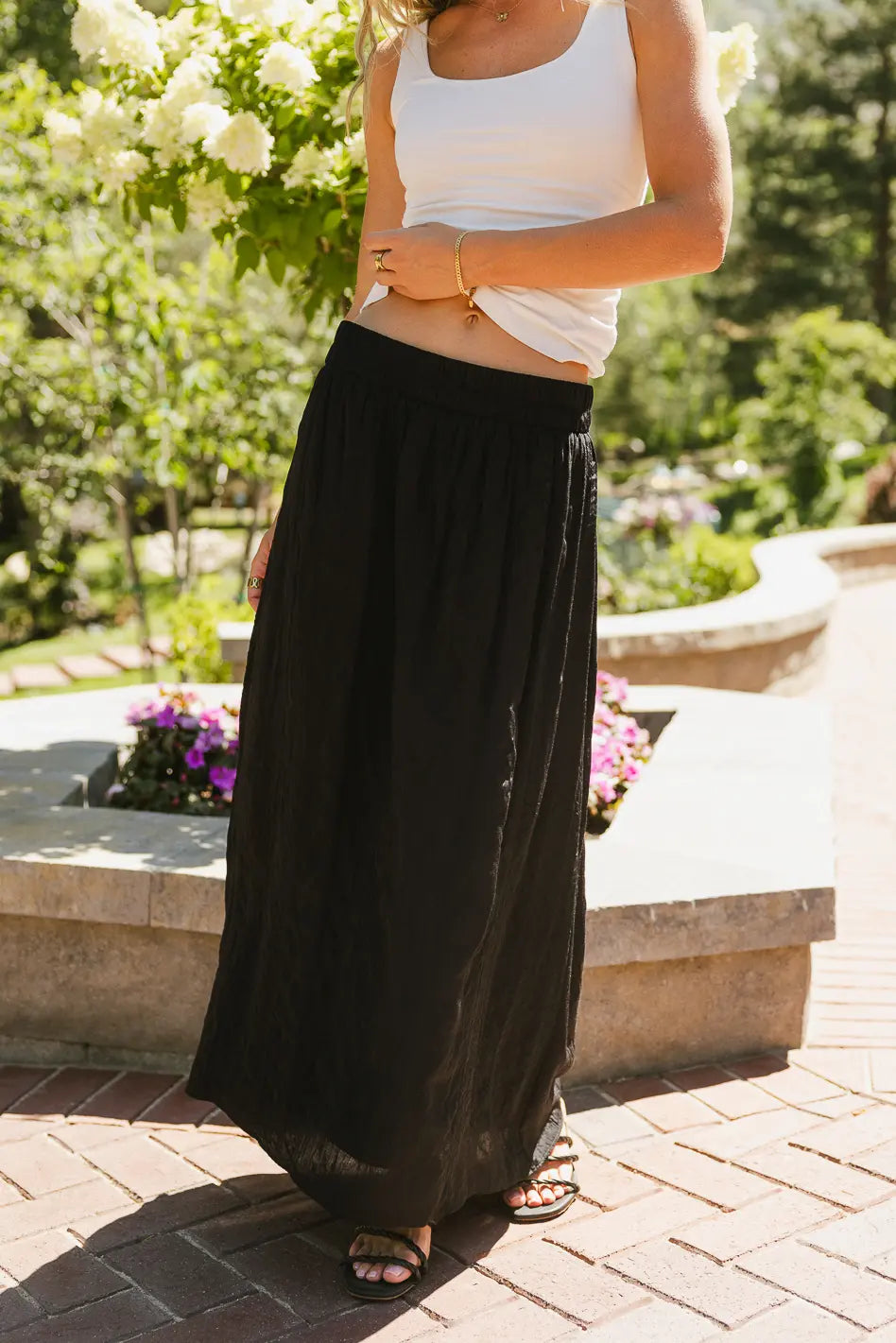 Eliza Textured Maxi Skirt