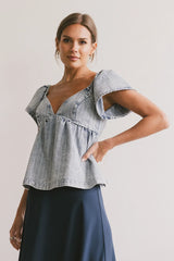 Tierra Denim Blouse