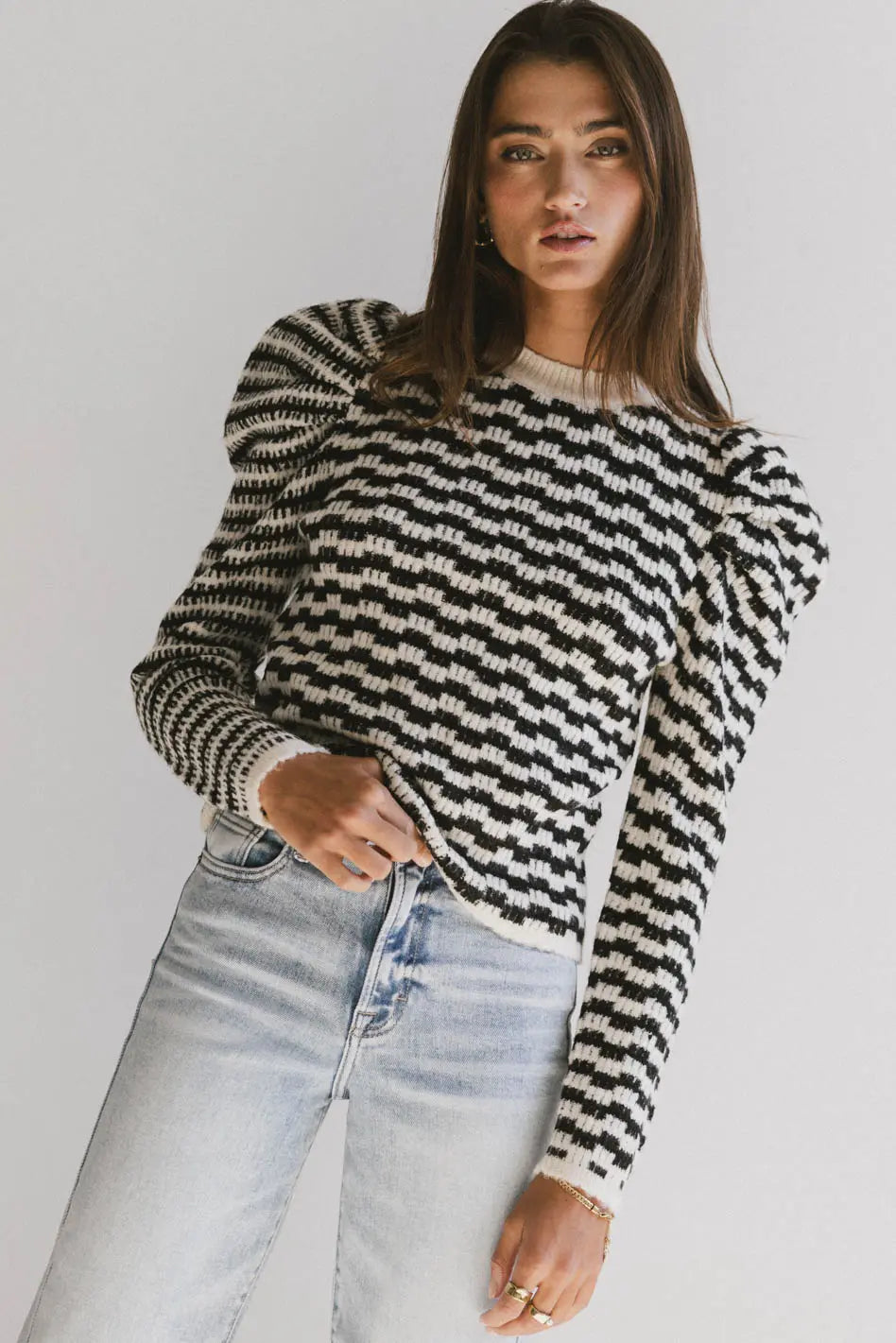 Dustin Knit Sweater in Black