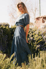 Kiera Denim Maxi Skirt