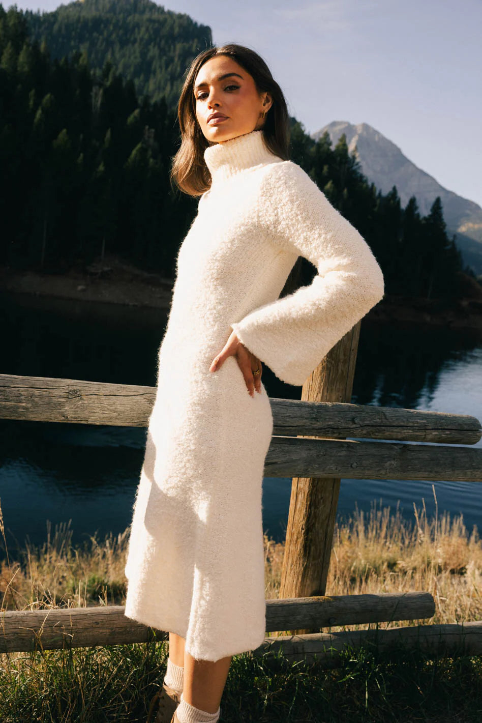 Lumen Turtleneck Midi Dress - FINAL SALE