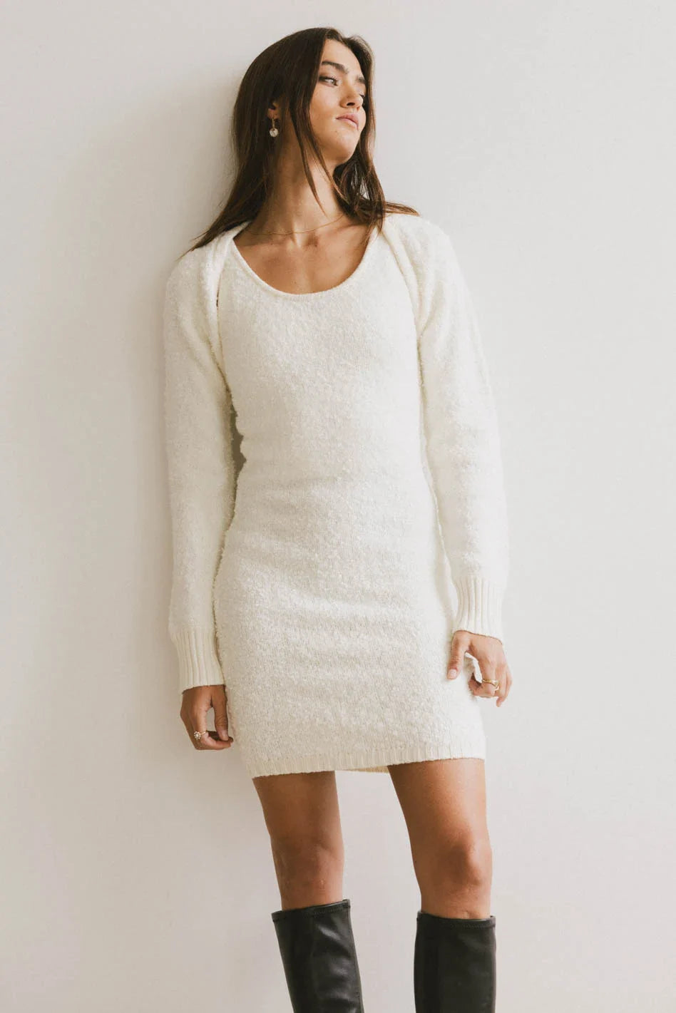 Winslow Knit Shrug in Ivory