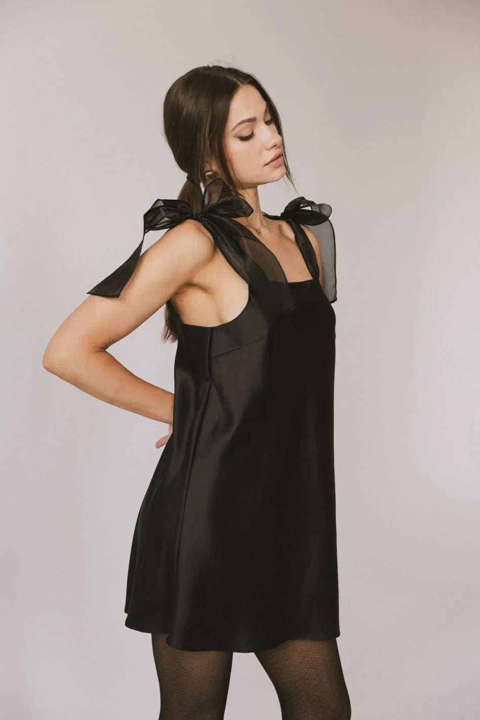 Adelle Satin Mini Dress