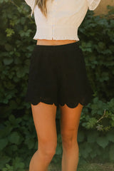 Ketsy Crocheted Shorts in Black - FINAL SALE