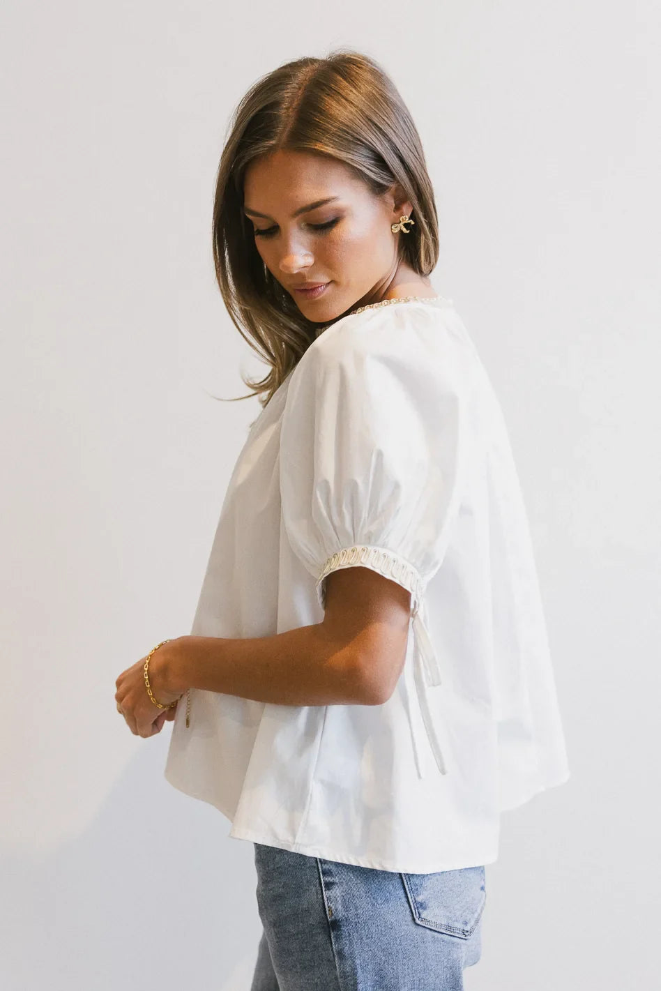 Vicki Blouse in Ivory