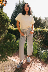 Citrus Embroidered Tee in Yellow