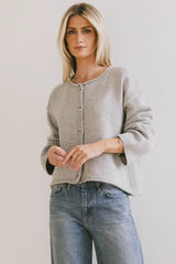 Carlie Knit Cardigan in Grey