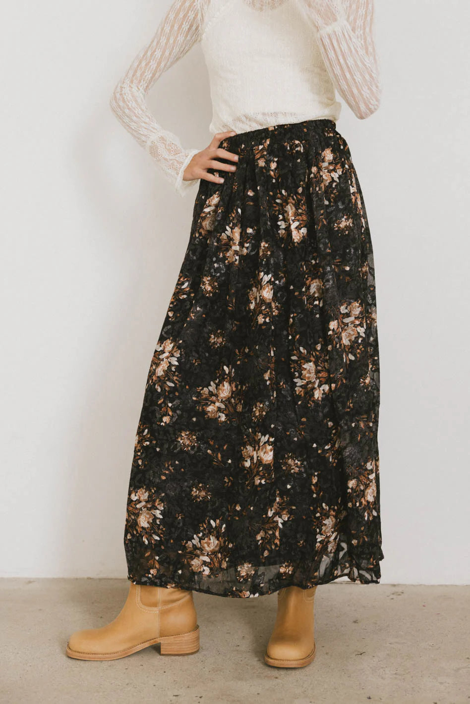 Llara Floral Maxi Skirt