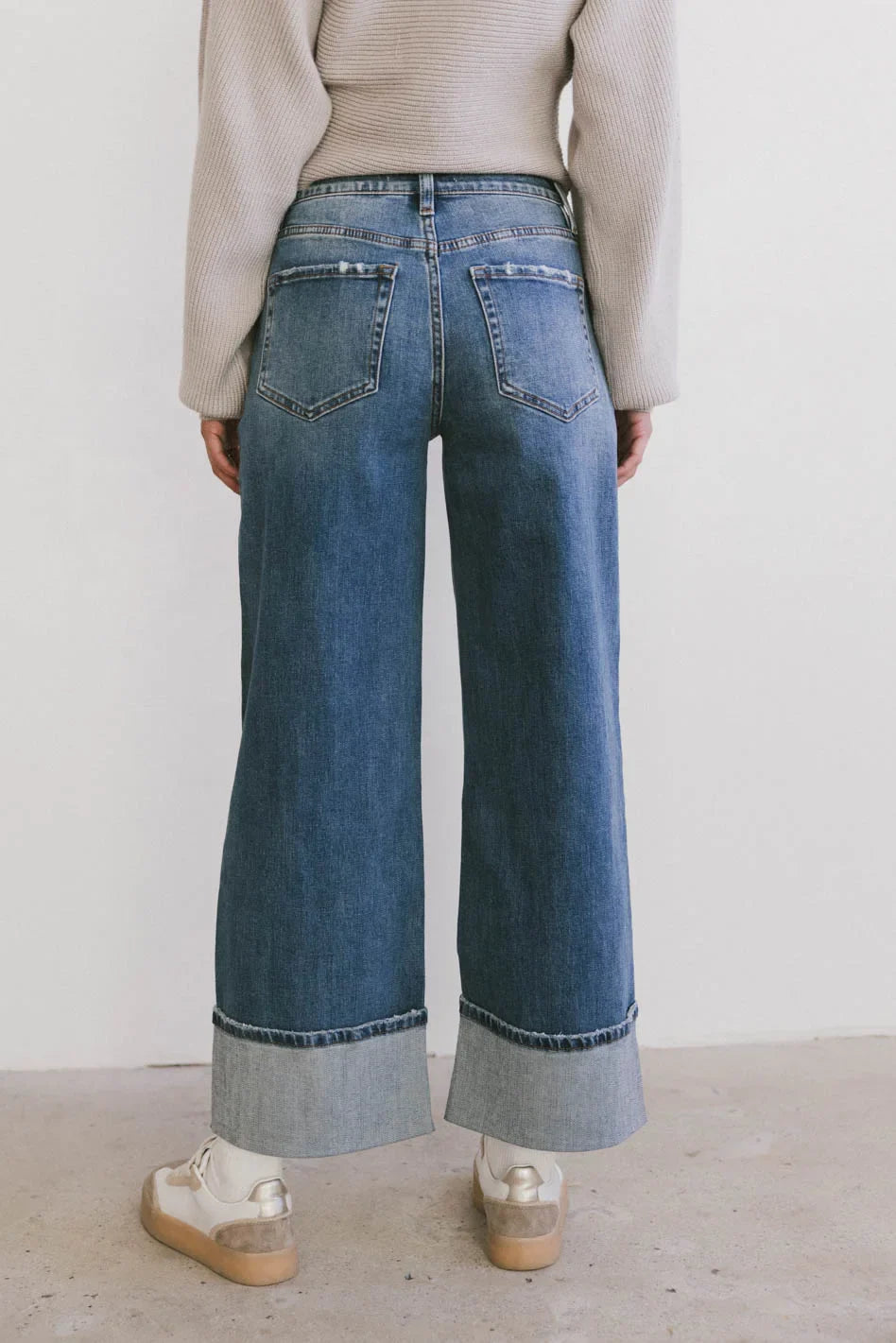 Fenna Cuffed Wide Leg Jeans