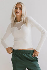 Alder Sweater in White - FINAL SALE