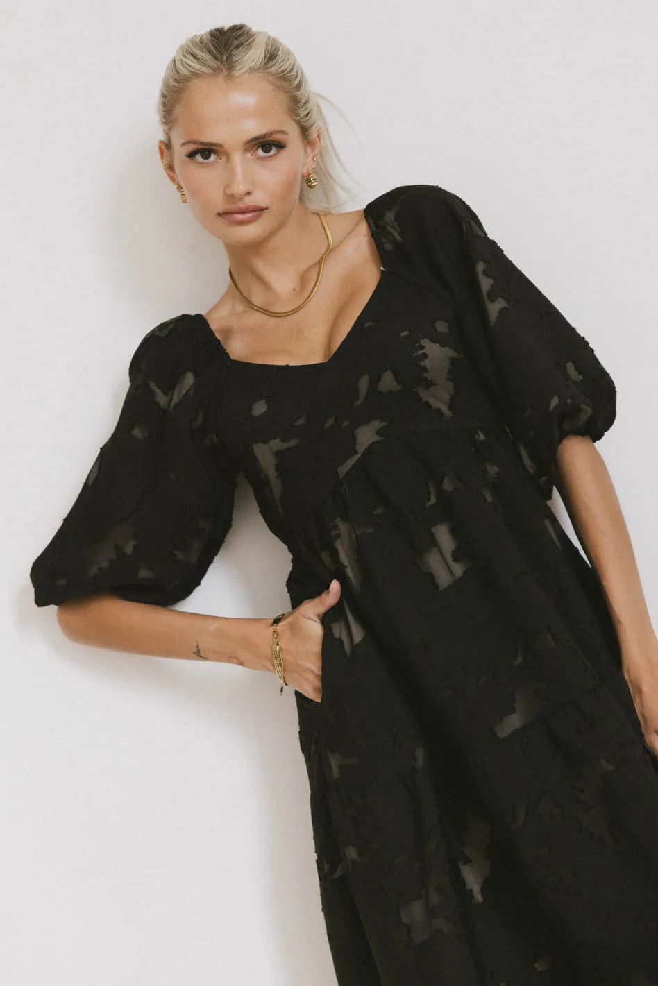 Bethany Maxi Dress in Black