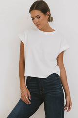 Rowena Boxy Top in White