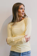 Annalise Knit Top in Yellow