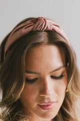 Knot Headband in Blush