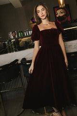 Halia Velvet Midi Dress