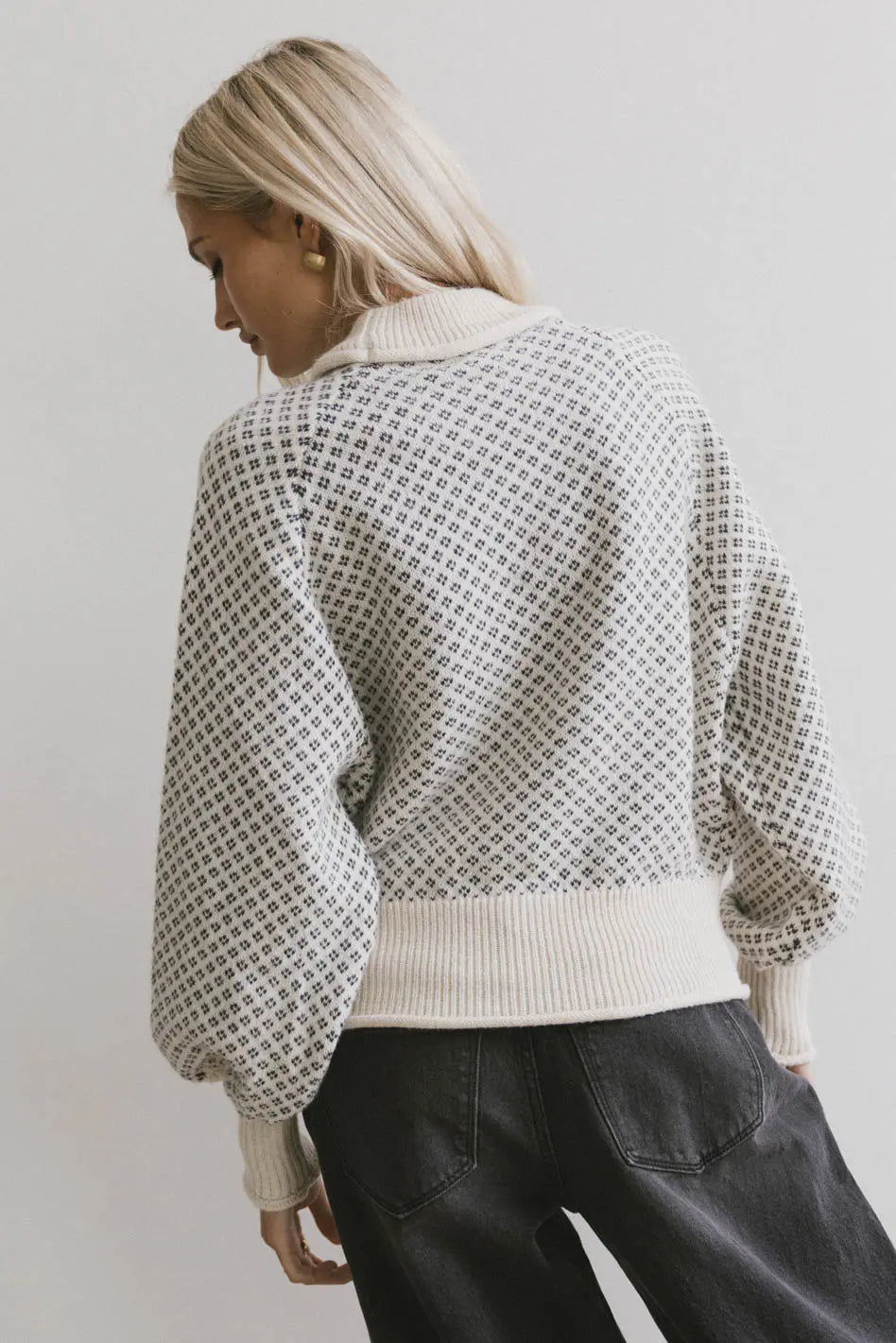 Nathalia Knit Sweater in Ivory