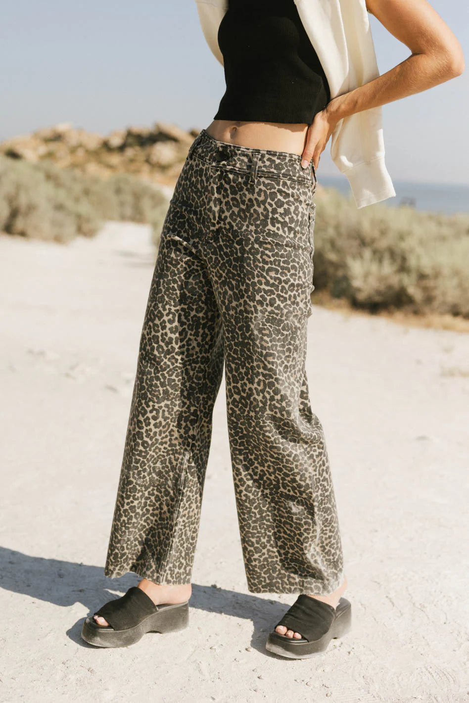 Kortnee Leopard Print Jeans