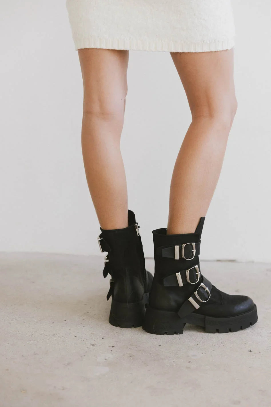 Steve Madden Roland Black Leather Boot