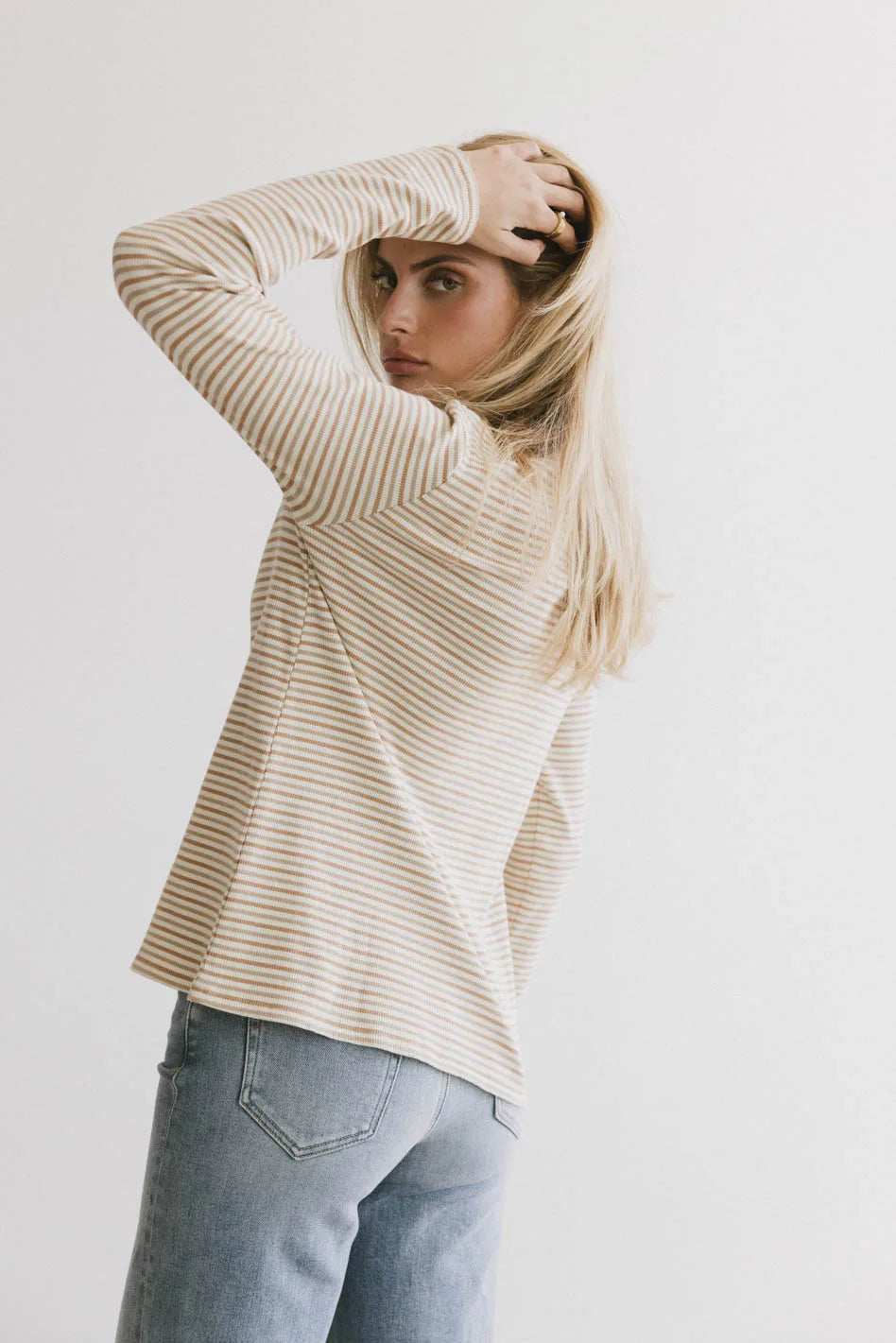 August Striped Ribbed Top - FINAL SALE