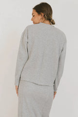 Harden Sweater Top in Grey