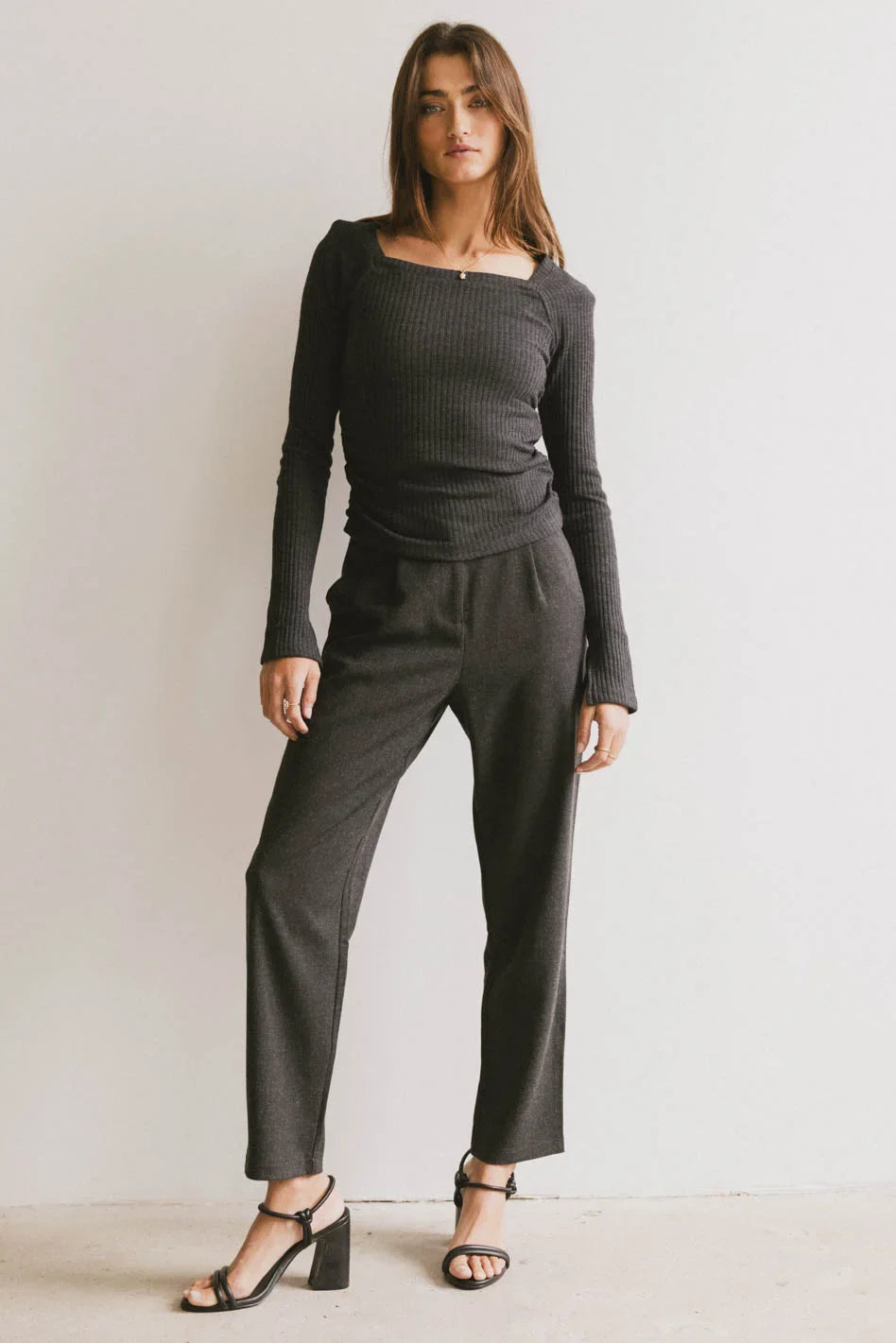 Kamryn Trouser in Charcoal - FINAL SALE