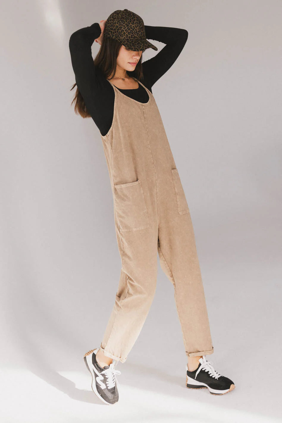 Bram Overalls in Taupe