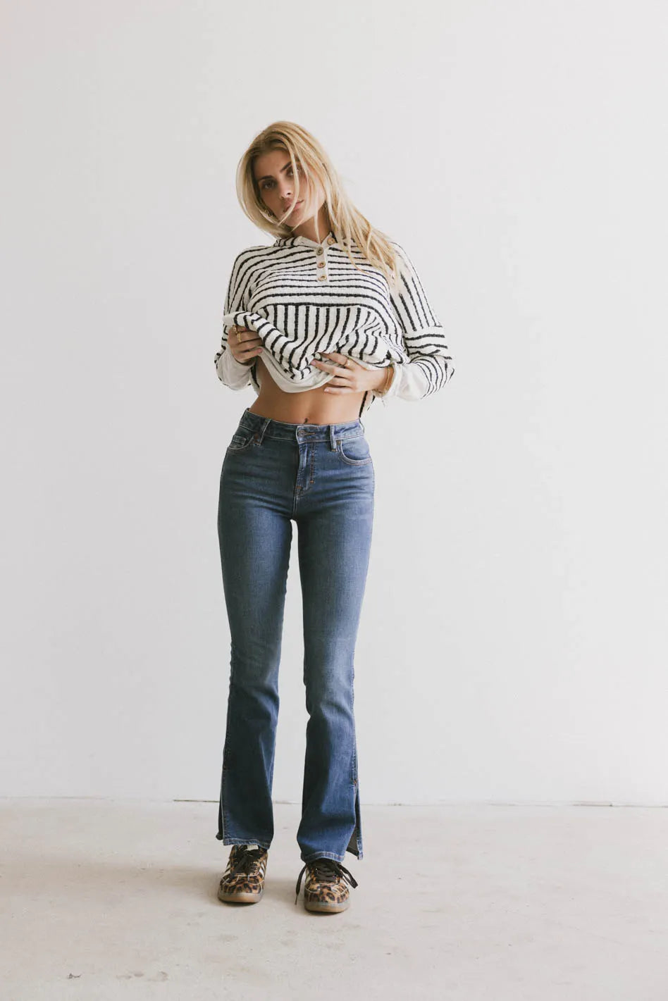 Nellie Cropped Bootcut Jeans - FINAL SALE