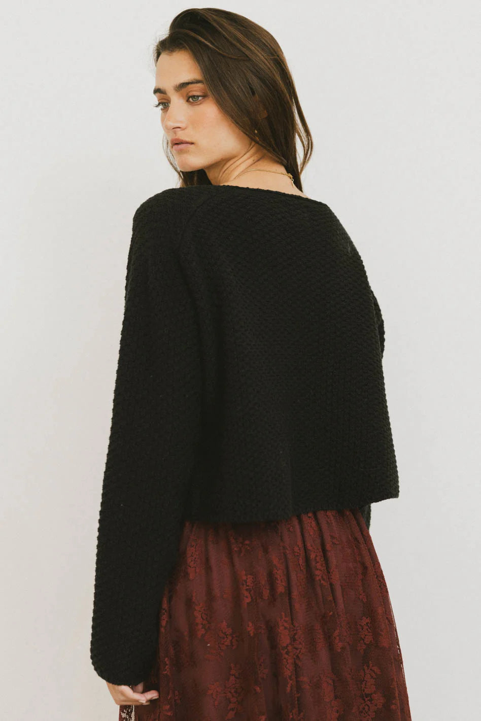 Cabbet Cardigan in Black