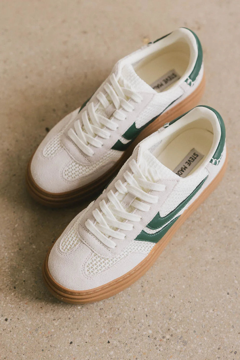 Steve Madden Dodge Platform Sneakers in Green