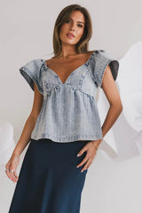 Tierra Denim Blouse