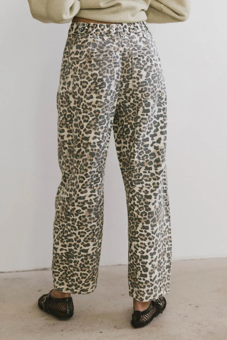 Lisette Barrel Jean in Leopard