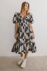 Brielle Patchwork Midi Dress - FINAL SALE