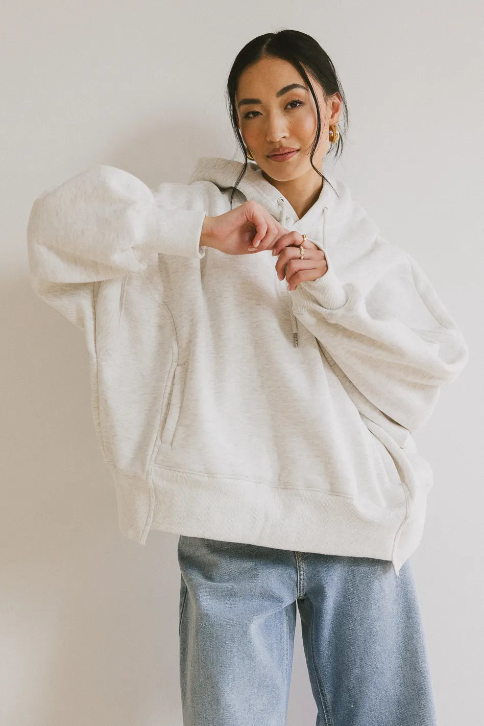 Andie Oversized Hoodie in Grey