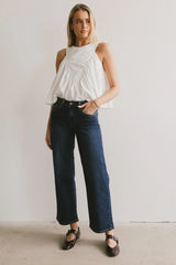 Anselle Swing Blouse in White