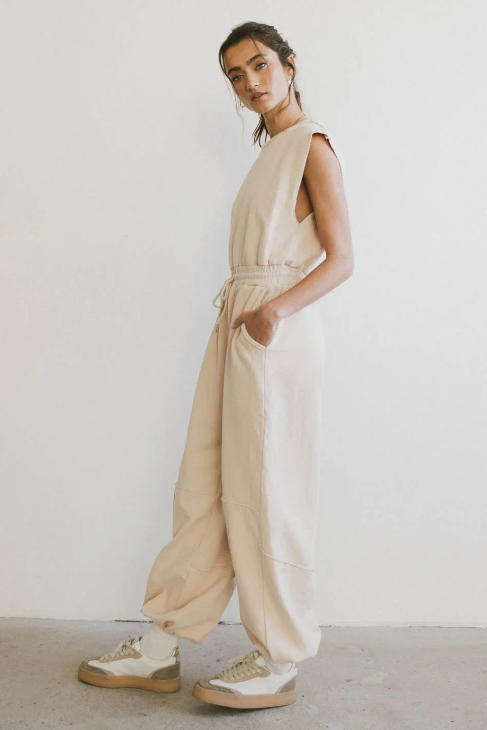 Weekend Warrior Jumpsuit in Ivory