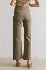 Sable Straight Leg Pants in Olive