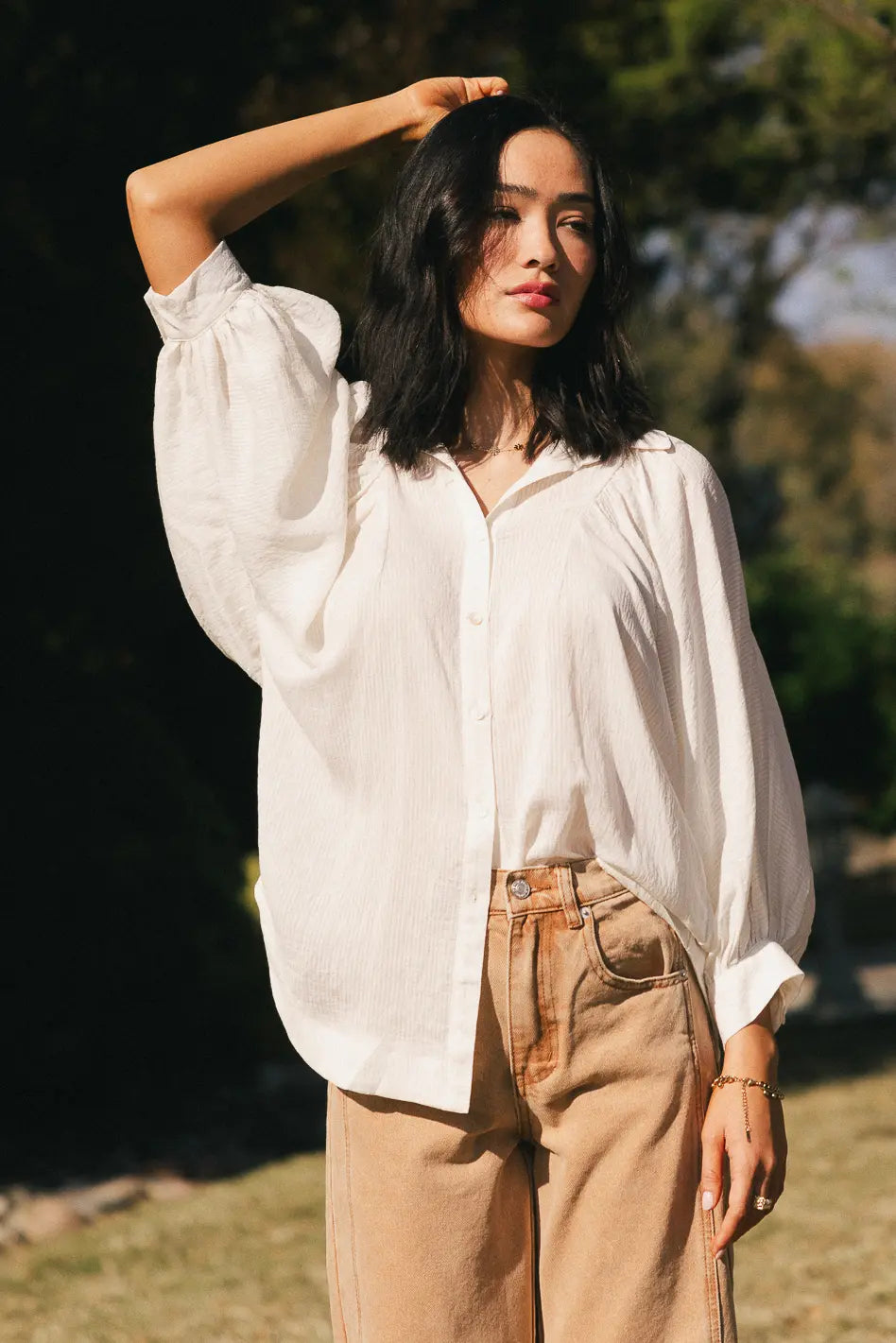 Swift See-Through Blouse