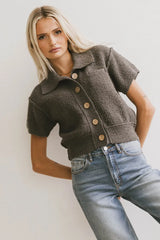 Hayes Knit Cardigan in Charcoal