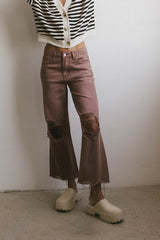 Charlie Distressed Jeans in Mauve - FINAL SALE